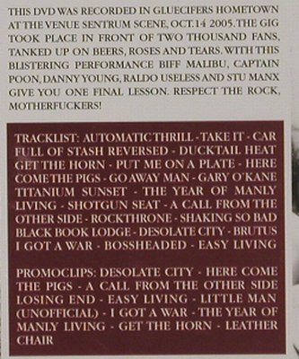 Gluecifer: Farewell to the Kings of Rock, Gluecifer(MIG011), D, FS-New, 2004 - DVD-V - 20229 - 10,00 Euro