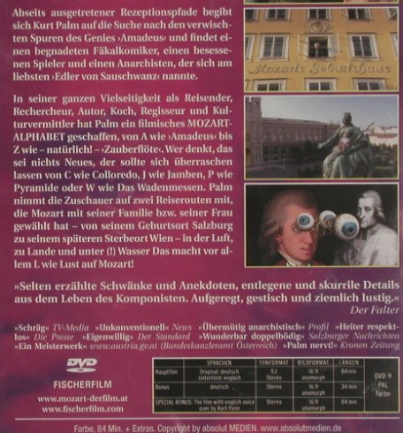 Der Wadenmesser: Das wilde Leben d.Wolfgang Mozart, absolut,FS-New(055), Kurt Palm, 2005 - DVD-V - 20167 - 10,00 Euro