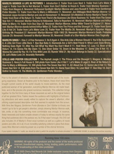 Monroe,Marilyn: A Life in Pictures, Cherry Red Films (RedlineDVD2), , 2005 Typ: DVD-V Best.-Nr.: 20065 Preis: 7,50 Euro