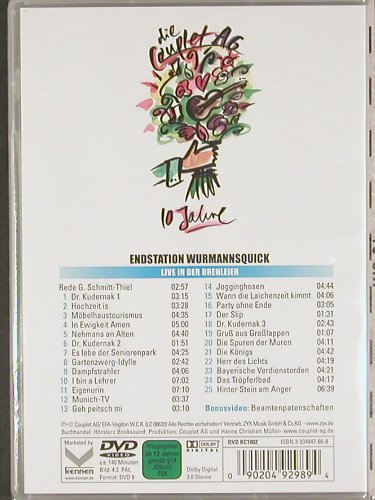 Couplet-AG: Endstation Wurmannsquick, FS-New, ZYX (DVD KC 1002),  Typ: DVD Best.-Nr.: 20091 Preis: 12,50 Euro