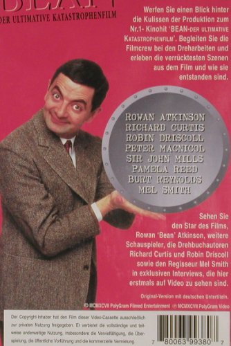 Bean: Die Story, The Making of, PolyGram (22 11 093), NL, 1997 Typ: VHS Best.-Nr.: 20181 Preis: 5,00 Euro
