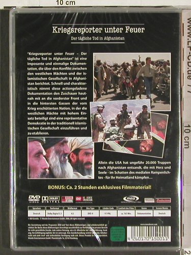 Kriegsreporter unter Feuer: Der tägliche Tod in Afghanistan, Mondo(), FS-New, 2008 - DVD-V - 20202 - 7,50 Euro