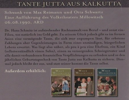 Millowitsch,Willy: Tante Jutta aus Kalkutta, FS-New, WDR(), D(1990), 2008 - DVD - 20224 - 12,50 Euro