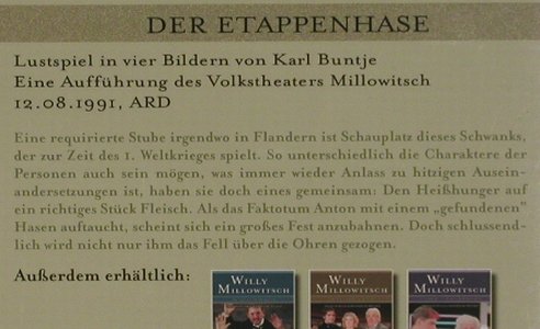 Millowitsch,Willy: Der Etappenhase, FS-New, WDR(), D(1991), 2008 - DVD - 20226 - 12,50 Euro