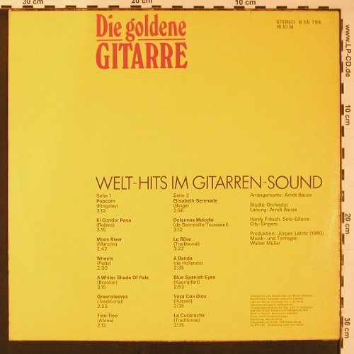 V.A.Die Goldene Gitarre,Arndt Bause: Welt-Hits im Gitarren-Sound, Amiga(8 55 764), DDR, 1980 - LP - B1501 - 7,50 Euro