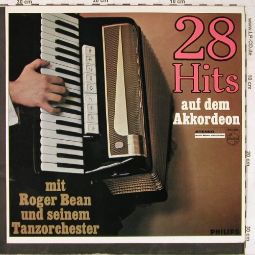 Bean,Roger und sein Tanzorchester: 28 Hits auf Akkordeon, Philips(843 785 PY), D, 1966 - LP - E4905 - 12,50 Euro