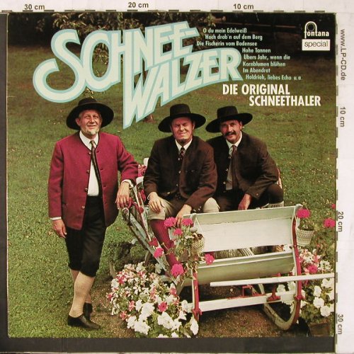 Original Schneethaler,Die: Schneewalzer, Fontana(6434 206), D, 1968 - LP - E6253 - 7,50 Euro