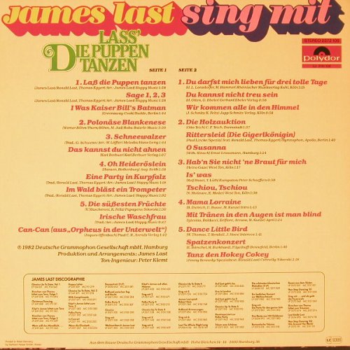 Last,James: Sing Mit-Laß Die Puppen Tanzen, Polydor(2372 106), D, 1982 - LP - E8108 - 7,50 Euro