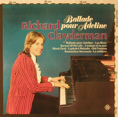 Clayderman,Richard: Ballade Pour Adeline, Telefunken(6.23301 AO), D, 1977 - LP - E8662 - 6,00 Euro