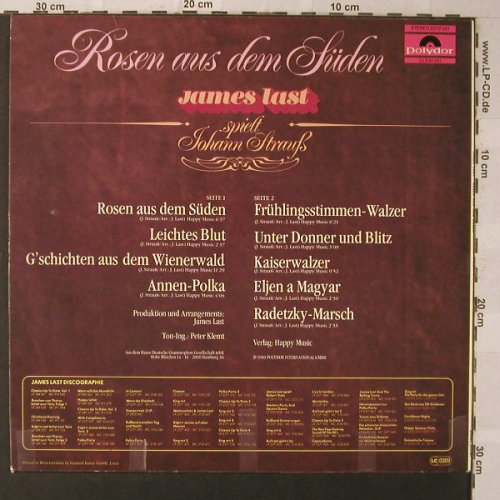 Last,James: Rosen Aus Dem Süden, vg+/m-,toc, Polydor(2372 051), D, 1980 - LP - F1036 - 6,00 Euro