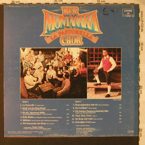 Montanara Chor: La Pastorella, Telefunken(6.23468 AF), D, 1978 - LP - F1721 - 6,00 Euro