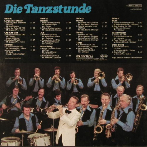 Strasser,Hugo & Tanz-Orch.: Die Tanzstunde, Foc, EMI(134-32 222/223), D,  - 2LP - F2010 - 9,00 Euro