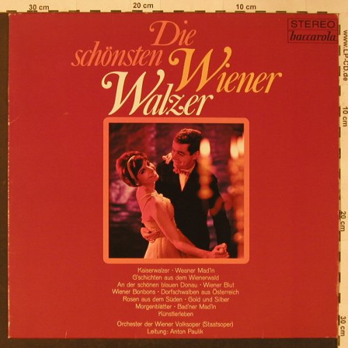 Orchester der Wiener Volksoper: Die schönsten Wiener Walzer, Baccarola(80 719 ZU), D,  - LP - F3837 - 7,50 Euro