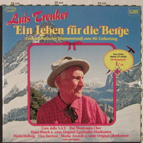 V.A.Luis Trenker: Ein Leben für die Berge,Foc(spoken), Arcade(ADEG 160), D,  - 2LP - F4173 - 9,00 Euro
