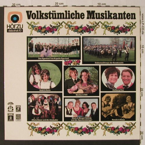V.A.Volkstümliche Musikanten: Hellberg Duo...Renate u.Klaus, HörZu(SHZEL 712), D, 12 Tr.,  - LP - F4521 - 5,00 Euro