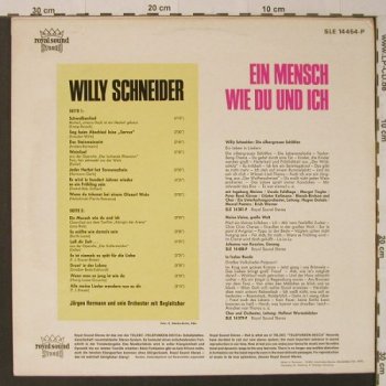 Schneider,Willy: Ein Mensch Wie Du Und Ich, Telefunken(SLE 14 454-P), D,  - LP - F4672 - 5,00 Euro
