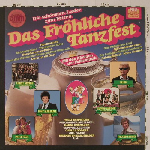 V.A.Das Fröhliche Tanzfest: Heino ..Will Glahe, 18 Tr., Teldec(6.25550 BU), D, 1983 - LP - F5398 - 5,00 Euro
