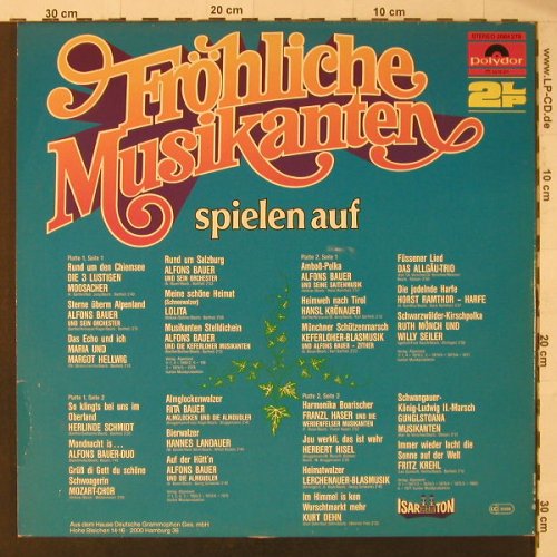 V.A.Fröhliche Musikanten: Spielen Auf, Foc, Polydor(2664 279), D,  - 2LP - F5727 - 7,50 Euro