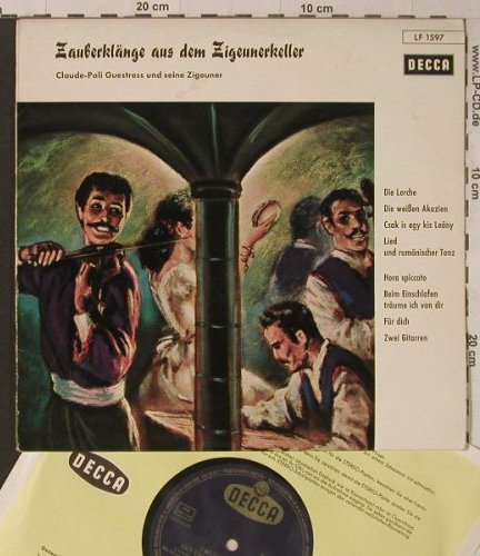Guestross und seine Zigeuner: Zauberklänge a.d.Zigeunerkeller, Decca(LF 1597), D, 59 - 10inch - F5789 - 14,00 Euro