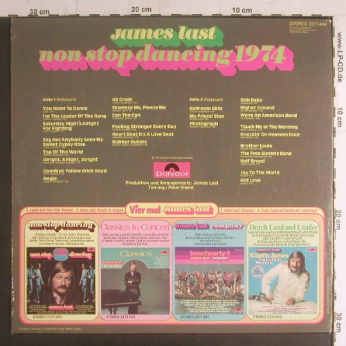 Last,James: Non Stop Dancing 1974, Polydor(2371 444), D, 1973 - LP - F5844 - 7,50 Euro