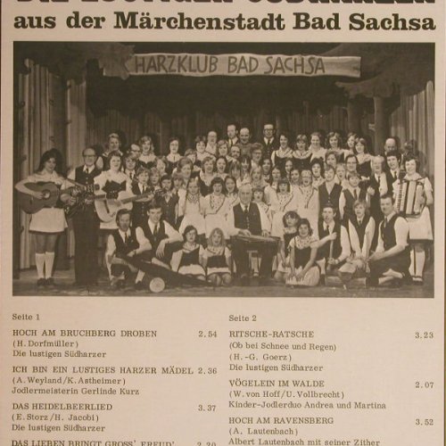 Lustigen Südharzer, die: Waldbedeckte Berge, Arminia(SRI 5016), D, 1975 - LP - F5859 - 7,50 Euro