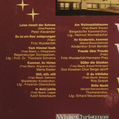 V.A.Weisse Weihnacht: Weltstars Singen Wehnachtslieder, Polydor(249 254), D, 1967 - LP - F5865 - 7,50 Euro