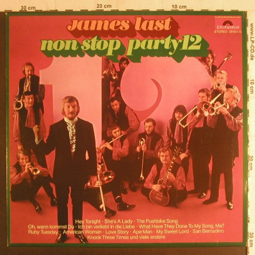 Last,James: Non Stop Party 12, Club-Sonderaufl., Polydor(28 631-0), D, 1971 - LP - F5868 - 9,00 Euro