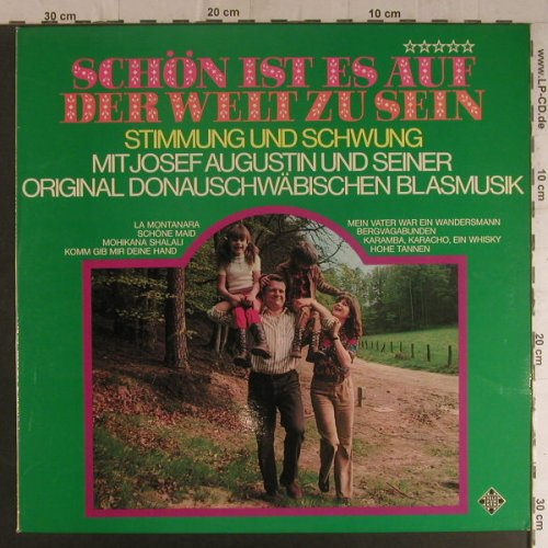 Augustin,Josef & s. orign.: Donauschwäbische Blasmusik, Telefunken(SLE 14 660-P), D, 1972 - LP - F5934 - 9,00 Euro