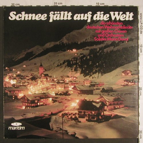 V.A.Schnee fällt auf die Welt: Die schönsten deut.Weihnachtslieder, Maritim(47 823 XAU), D, 1976 - LP - F6039 - 6,00 Euro
