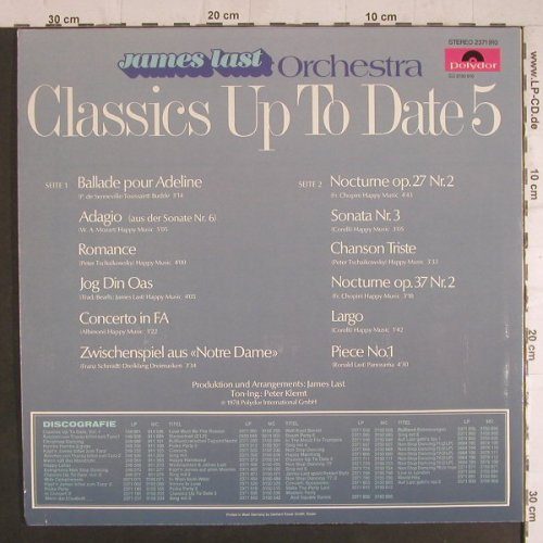 Last,James: Classics Up To Date Vol.5, Polydor(2371 910), D, 1978 - LP - F6092 - 6,00 Euro