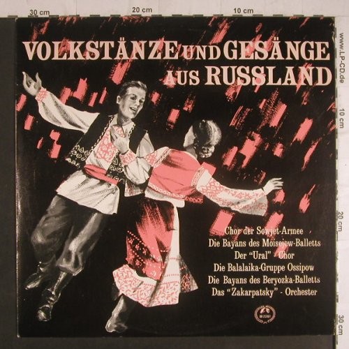 V.A.Volkstänze/Gesänge aus Russland: Chor der Sowjet-Armee, Concert Hall(M-2261), ,  - LP - F6105 - 7,50 Euro
