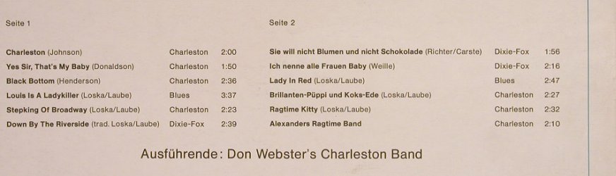 Webster's Charleston Band,Don: Charleston Time, HIT(ST 5125), D,  - LP - F6575 - 6,00 Euro