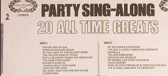 Musicmakers: Party Sing-Along,20 All Time Great, Hallmark(SHM 812), UK, woc, 1973 - LP - F6583 - 6,00 Euro