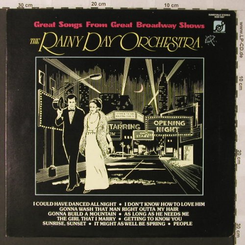 Rainy Day Orchestra: Great Songs From Great BroadwayShow, Sunnyvale(9330-1007), US co, 1977 - LP - F757 - 7,50 Euro