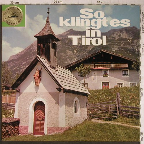 V.A.So klingt es in Tirol: A Musical Souvernier of, Electrola(83 569), D,  - LP - F7968 - 9,00 Euro