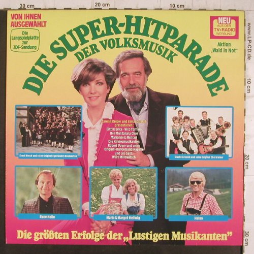 V.A.Die Super-Hitparade: der Volksmusik, Teldec(6.25700 BZ), D, 1983 - LP - F8332 - 5,00 Euro