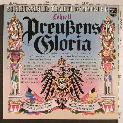 V.A.Preußens Gloria: Folge 2, 24 preus.Traditionsmärsche, Philips(6623 107), D,  - 2LP - F8358 - 7,50 Euro