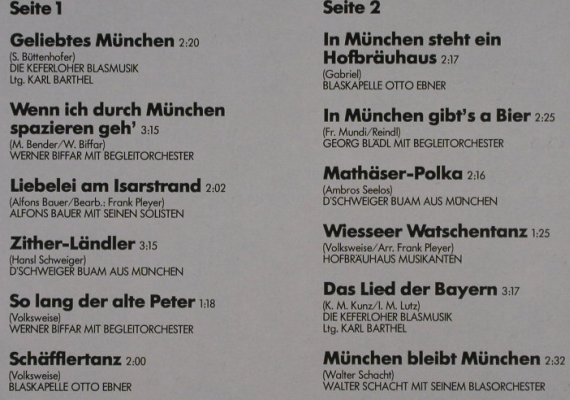 V.A.In München steht einHofbräuhaus: Keferloher Blasmusik..WalterSchacht, Elite Special(SOLP 570), D,  - LP - F8380 - 7,50 Euro