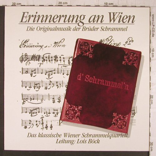 Wiener Schrammelquartett: Erinnerung an Wien,Brüder Schrammel, Teldec(244 863-1 AO), D, 1989 - LP - F8408 - 7,50 Euro