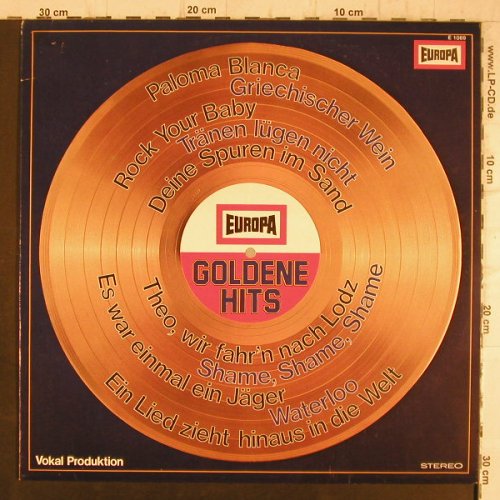 Reichel,Udo Orchester,Hiltonaires: Goldene Hits, Vocal Produktion, Europa(E 1069), D, 1976 - LP - F8417 - 6,00 Euro