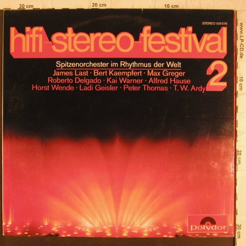 V.A.hifi-stereo-Festival 2: Spitzenorchester im Rhythmus d.Welt, Polydor(109 578), D, Foc, 1969 - LP - F8421 - 9,00 Euro