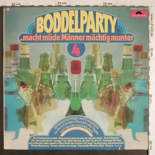 V.A.Boddelparty 4: ...macht müde Männer mächtig munter, Polydor(2371 400), D, 1973 - LP - F8550 - 5,00 Euro