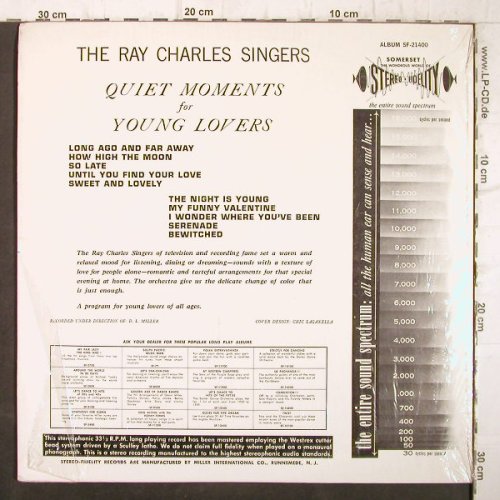 Charles Singers,Ray: Quiet Moments for Young Lovers, Somerset(SF-21400), US,  - LP - F9153 - 6,00 Euro