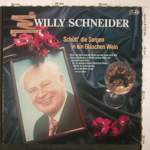 Schneider,Willy: Schütt' die Sorgen i.e.GläschenWein, Teldec, Club Ed.(63 089 7), D,Foc, 1989 - 2LP - F9188 - 7,50 Euro