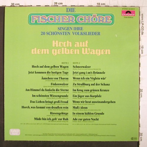 Fischer Chöre: Hoch auf dem gelben Wagen, Polydor(42 222 0), D,Club Ed.,  - LP - F9239 - 5,00 Euro