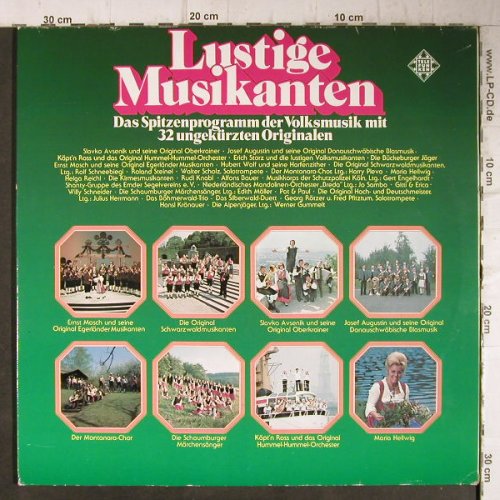 V.A.Lustige Musikanten: Das Spitzenprogramm d.Volksmusik, Telefunken(6.28355 DP), D, 1975 - 2LP - F9242 - 7,50 Euro