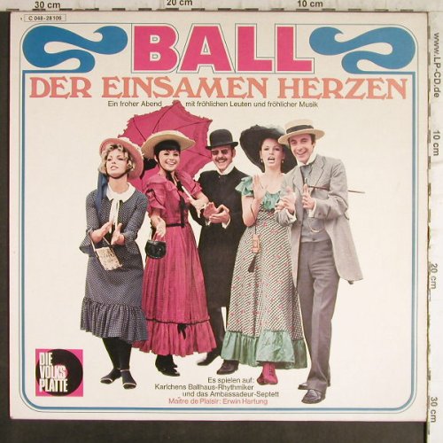 Karlchens Ballhaus-Rhythmiker: Ball der Einsamen Herzen, vg+/m-, Volksplatte(C 048-28 106), D,  - LP - F9303 - 7,50 Euro