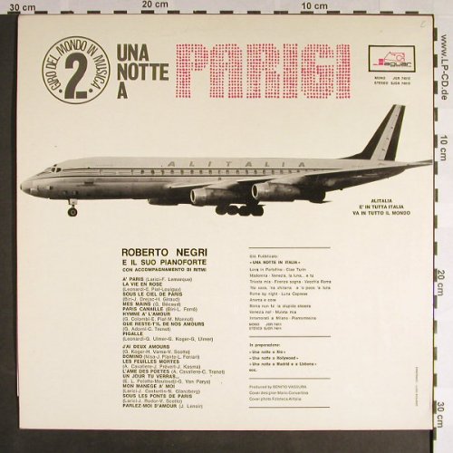 Negri,Roberto e il suo Pianoforte: Una Note a Parigi, vg+/m-, Jaguar(SJGR 74012), I,  - LP - F9308 - 7,50 Euro