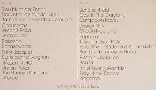 Lester Special Band,Jack: Europa Tanzparty 2, Europa(E 1002), D, 1973 - LP - F9317 - 6,00 Euro