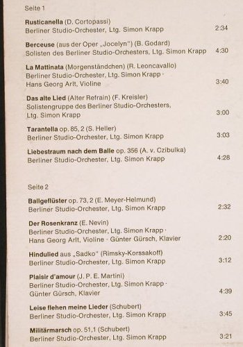 Berliner Studio-Orchester&Sollisten: Von mir zu dir,Reigen unverg.Melod, Bild&Funk-Musik für Dich(111 553 PY), D, 1967 - LP - F9678 - 12,00 Euro